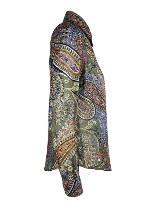 camicia donna fantasia cachemire militare Camicetta Snob | 676-41485825